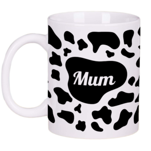 Cow Print Mum Mug Gift Tea Coffee Cup 11oz Mothers Day Gifts, Gift Ideas