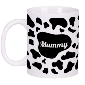 Cow Print Mummy Mug Gift Tea Coffee Cup 11oz Mothers Day Gifts, Gift Ideas