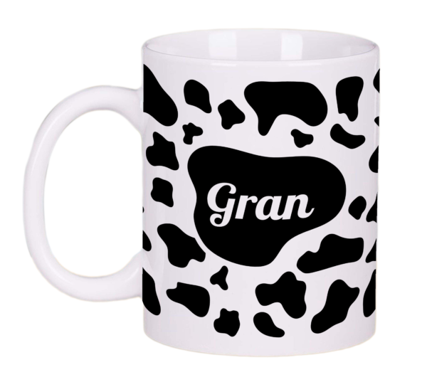 Cow Print Gran Mug Gift Tea Coffee Cup 11oz Mothers Day Gifts, Gift Ideas