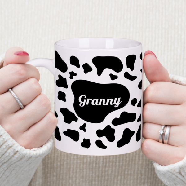 Cow Print Granny Mug Gift Tea Coffee Cup 11oz Mothers Day Gifts, Gift Ideas - Image 3