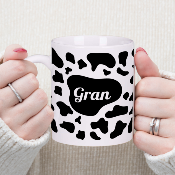 Cow Print Gran Mug Gift Tea Coffee Cup 11oz Mothers Day Gifts, Gift Ideas - Image 3