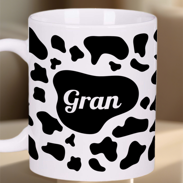 Cow Print Gran Mug Gift Tea Coffee Cup 11oz Mothers Day Gifts, Gift Ideas - Image 4