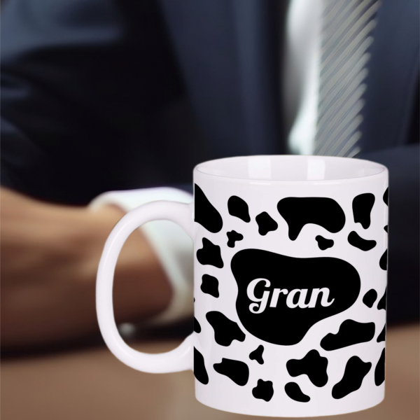 Cow Print Gran Mug Gift Tea Coffee Cup 11oz Mothers Day Gifts, Gift Ideas - Image 5