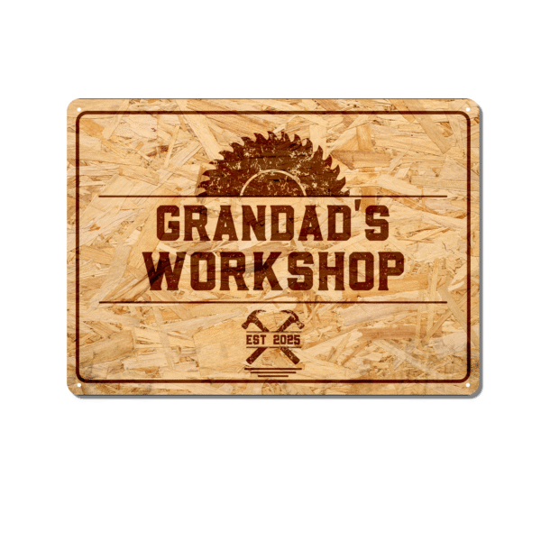 Personalised Workshop Metal Sign MDF Style - Image 7