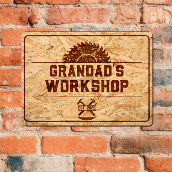 Personalised Workshop Metal Sign MDF Style - Image 5