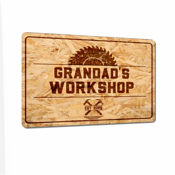 Personalised Workshop Metal Sign MDF Style - Image 6