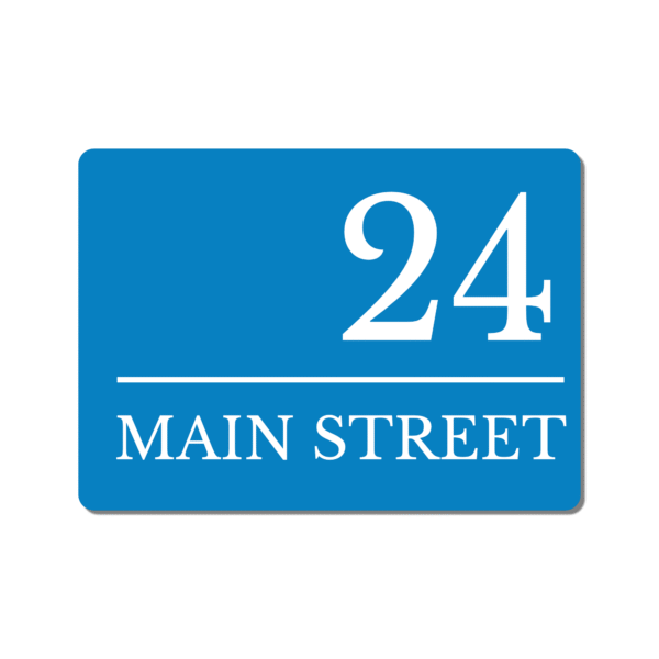 Personalised Modern House Number Sign – Custom Street Name Metal Plaque - Image 5
