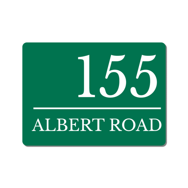 Personalised Modern House Number Sign – Custom Street Name Metal Plaque - Image 9
