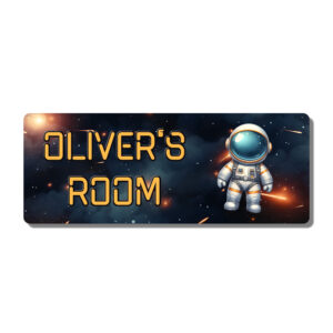Personalised Kids Room Door Plaque – Spaceman