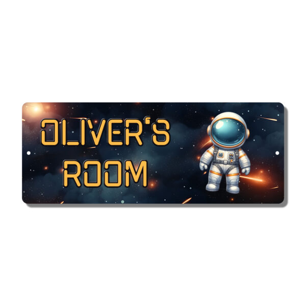 Personalised Kids Room Door Plaque – Spaceman - Image 4