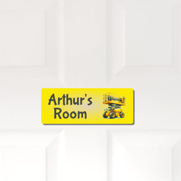 Personalised Kids Room Door Plaque – Cherry Picker - Image 5
