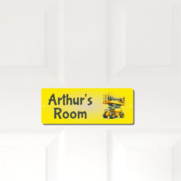 Personalised Kids Room Door Plaque – Cherry Picker - Image 2