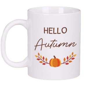 Hello Autumn Mug – 11oz Ceramic Coffee Cup